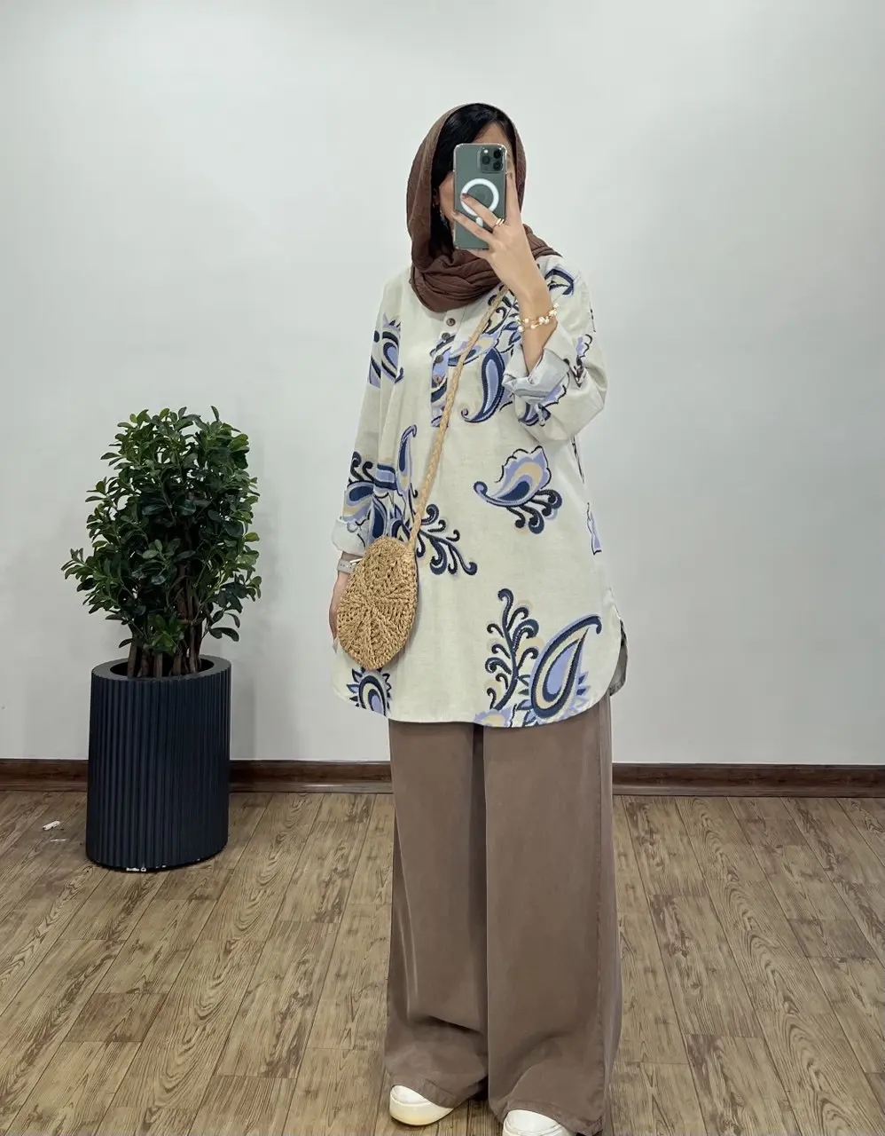 مانتو لینن پنبه ایتالیایی ناریا